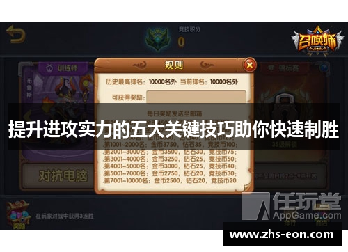 提升进攻实力的五大关键技巧助你快速制胜